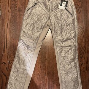 RLX Ralph Lauren Silver Quilted Pants